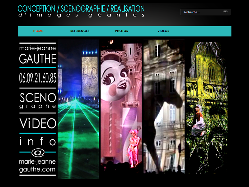 Site de Marie-Jeanne Gauthé, scénographe